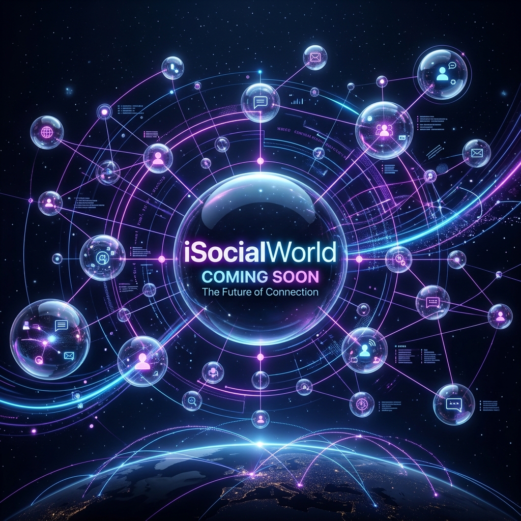 iSocialWorld Hero Illustration